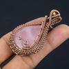 Rose Quartz Jewelry, 999 Copper Wire Wrapped Pendant Handmade Gemstone Jewelry, Gifts For Wife Brand New Pendant