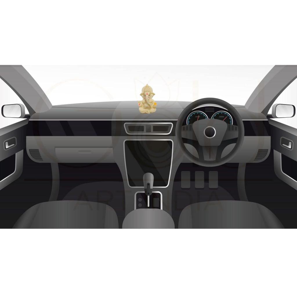 Ganesha Idol for Car Dashboard,Lord Ganpati Diwali Gifts, Home Decor, Office Desk, House Warming