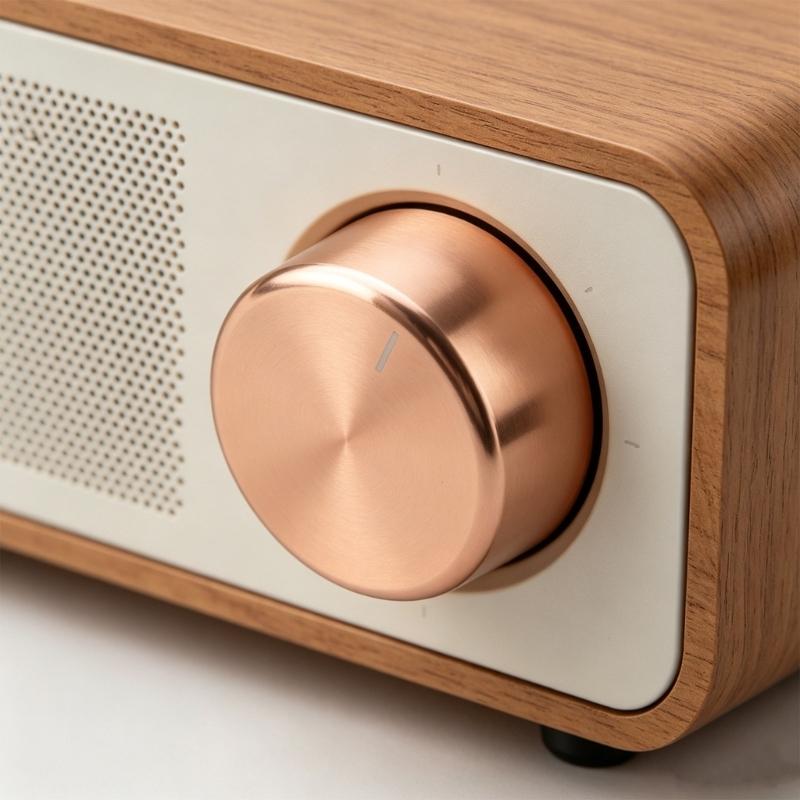 Алюминиевая ручка громкости 35x22 мм для динамика с плавным вращением и прочной конструкцией