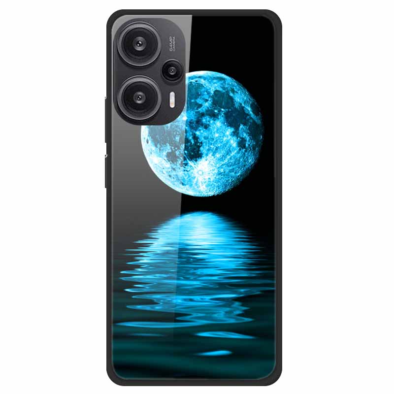 For Xiaomi Poco F5 5G F5Pro Case Luxury Tempered Glass Soft Bumper Phone Cover for POCO F5 Pro 2023 Fundas on PocoF5 Painted
