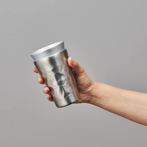Doshisha "Hyokyoku" Tumbler, Insulated, Double-Walled Vacuum Wall, Single-Walled Aluminum, 350ml, Silver, ONZONE