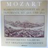 LP Record WOLFGANG AMADEUS MOZART  DIVERTIME  Klarinetten Quintett  Salzburg  D D8007 CLAVES 1980 Switzerlan Classical Used