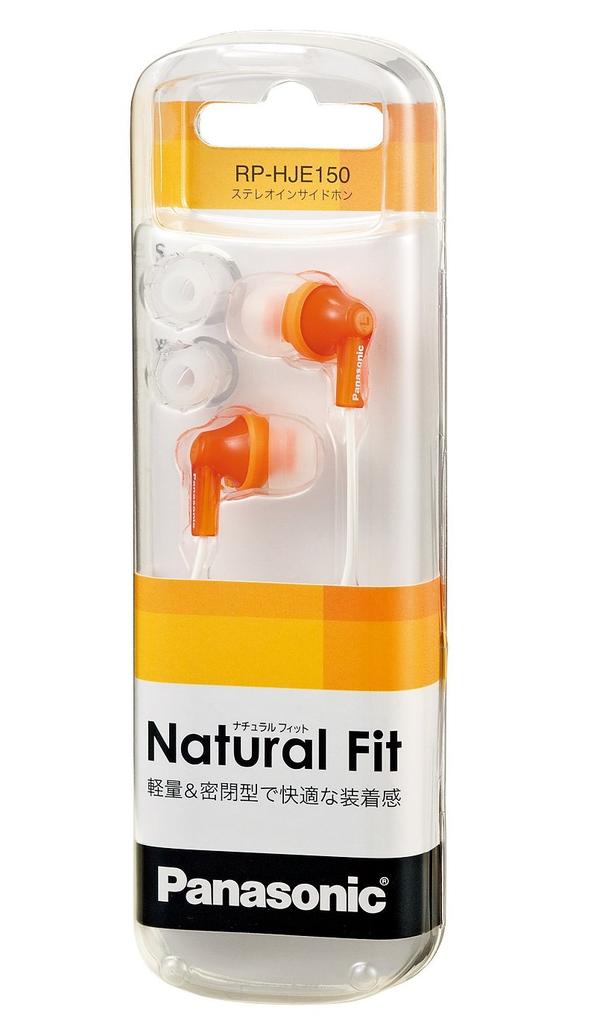 Panasonic Канальные наушники оранжевые RP-HJE150-D