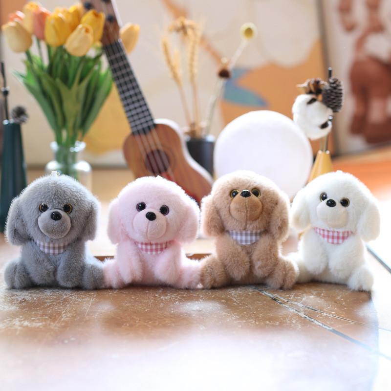Cute Teddy Dog Plush Toy Keyring For Bag Accessory And Collection