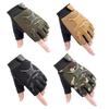 1 пара детских нескользящих дышащих защитных перчаток до половины пальцев для верховой езды на открытом воздухе