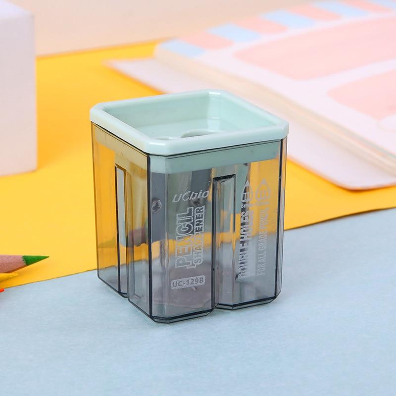 1pc Creative Pencil Sharpeners Ins Korean Fashion Geometry Style Morandi Color Sharpener Back To School Office Accessories