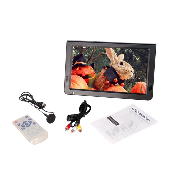 10.1-inch Portable Digital TV with Built-in 1500mAh Battery for Car and Home