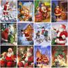 DIY Санта-Клаус 5D алмазная живопись полный круглый набор сверл Рождественский подарок Алмазная вышивка крестиком домашний декор настенное искусство