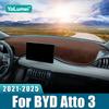 Для BYD Atto 3 Yuan Plus    2024 2025 Электромобиль Накладка на приборную панель Столик для приборов Защита от солнца Коврик Нескользящий Коврик Аксессуары