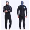 Diving Suit Men's 5MM Long-sleeved Split Hooded Thick Warm Two-piece Wet Snorkeling Surfing
