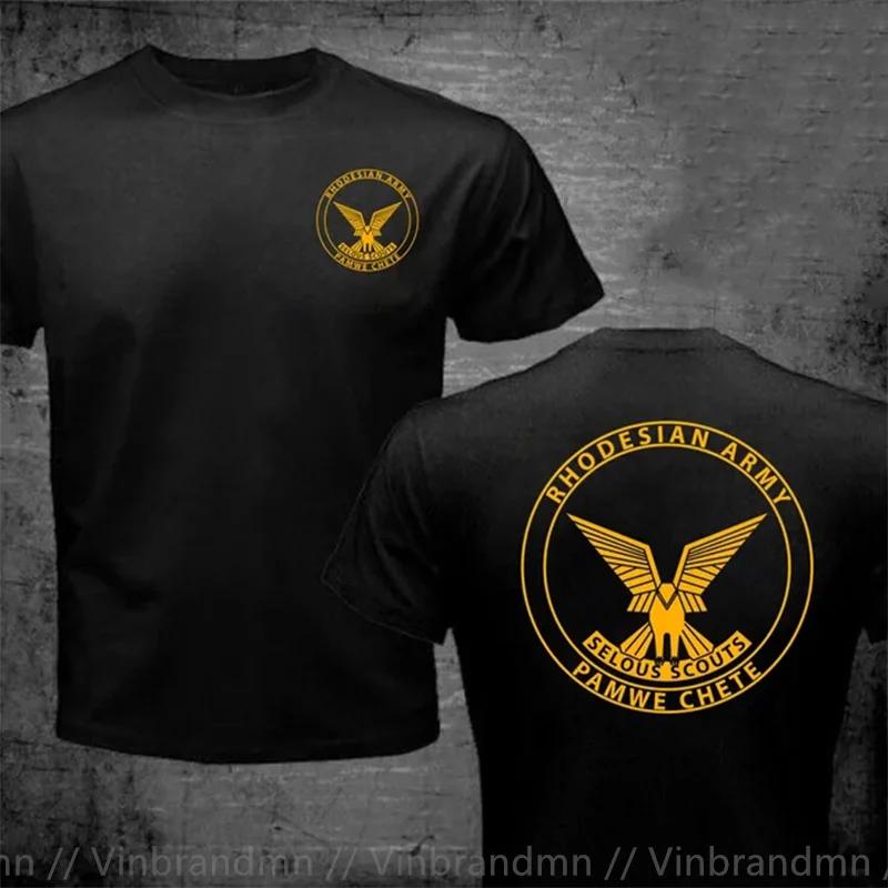 Rhodesian Zimbabwe Selous Scouts Pamwe Chete Logo Tshirt Unisex Unisex Tee Shirt Creative Novelty Summer Army Green T Shirt For Unisex