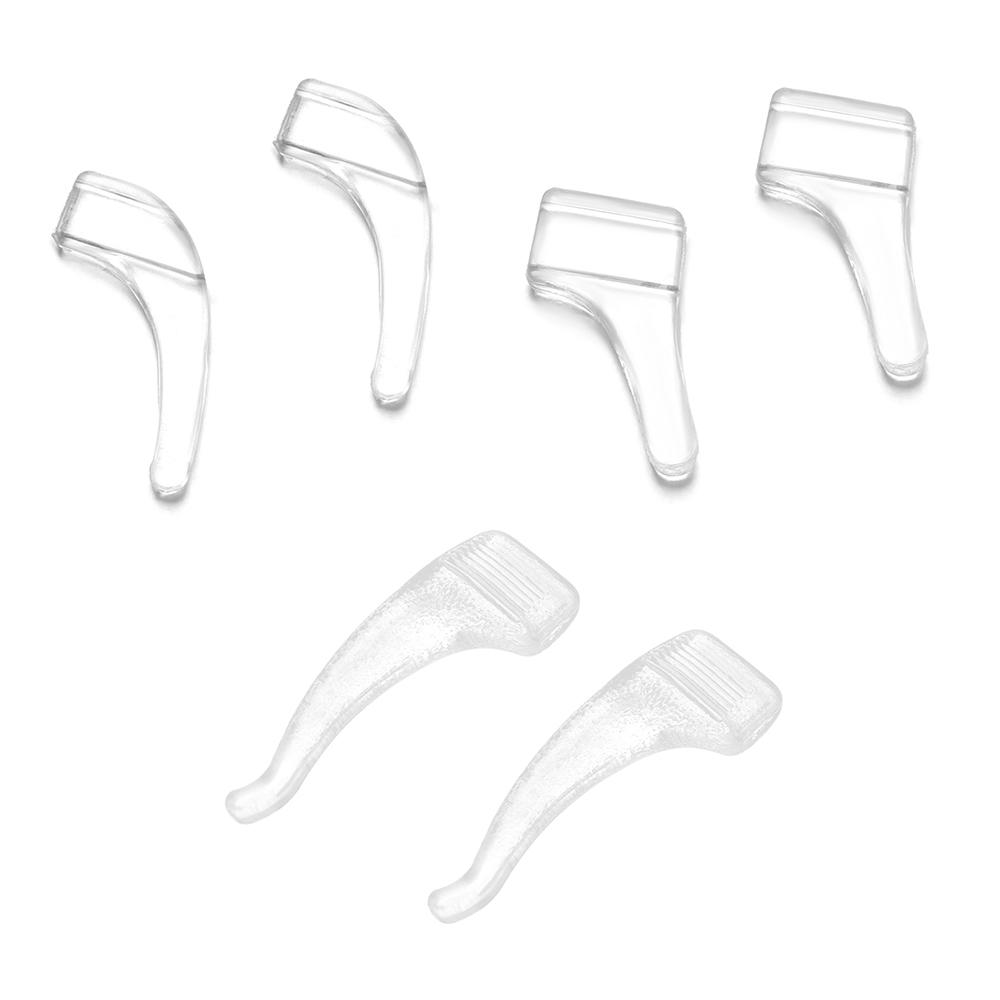 10pairs Tip Holder Glass Accessories Eyeglasses Ear Hooks Transparent Anti Slip Silicone
