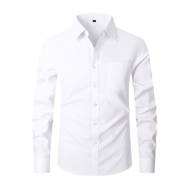 Модные мужские рубашки с длинным рукавом: легкие модели в стиле business-casual больших размеров