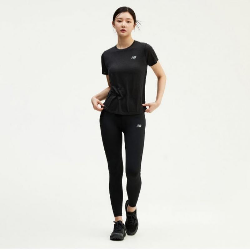 New Balance Футболка Kqj Nbnee2p232 19 Женская спортивная футболка для бега с коротким рукавом  