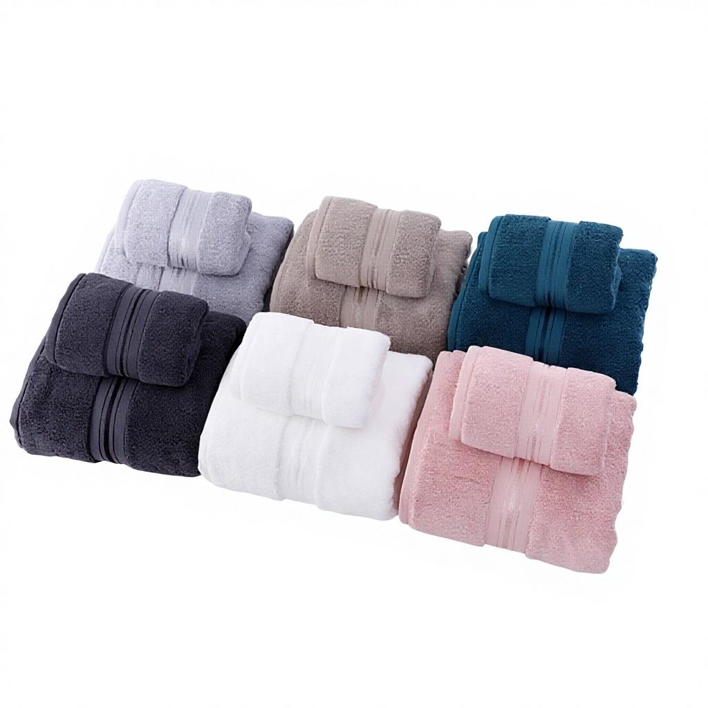 Hotel Brocade Fabric Bath Towel 100% Cotton Increase Thickened 800g Men's and Women's Household Absorbent Embroidered Logo