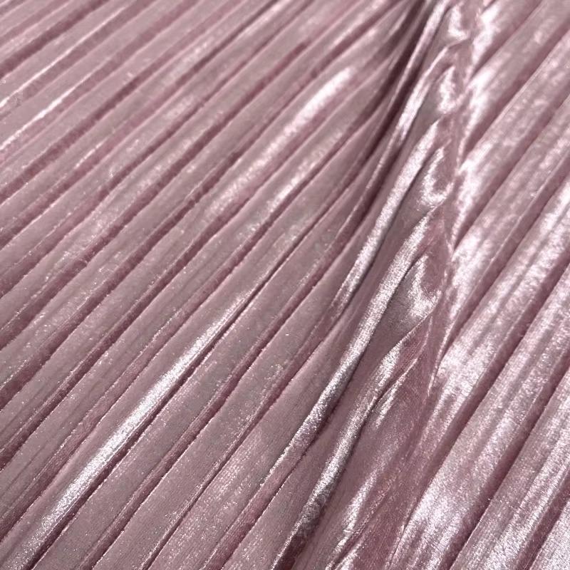 Solid Color 100x150cm Pleated Satin Fabric Per Meter Needlework Dress Skirt Costume Clothes Diy Sewing Cloth Soft Glossy Smooth