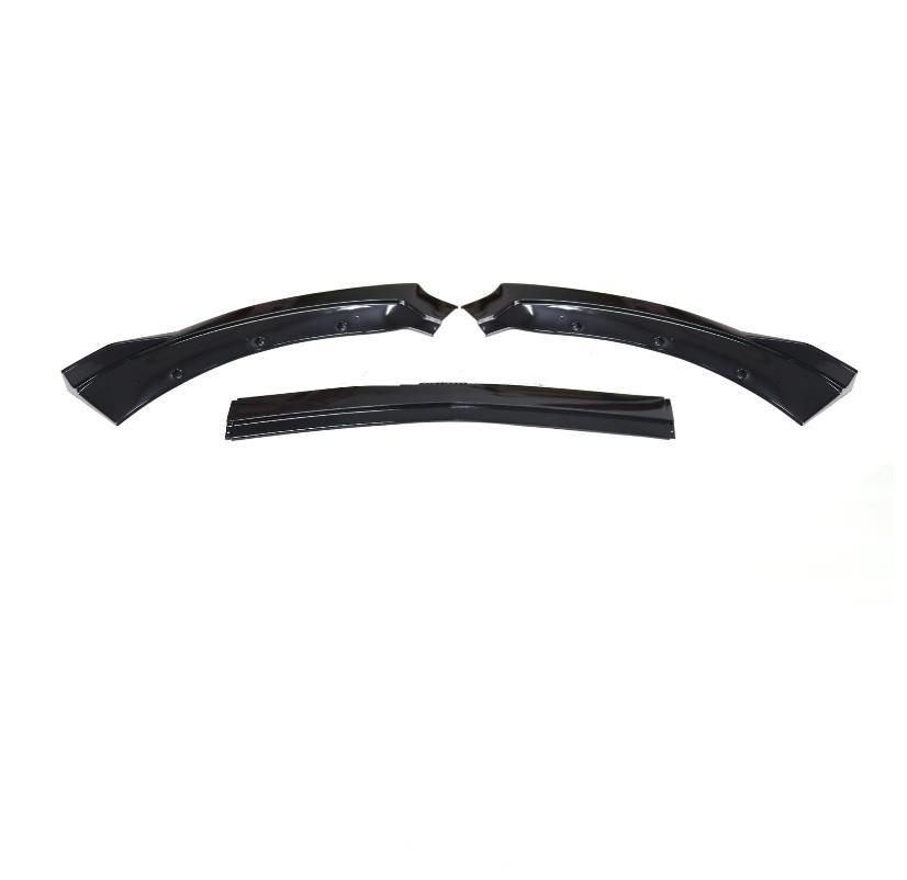 Трехсоставной передний сплиттер кузова, глянцево-черный, для Ford Mustang 2015-2017