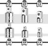 1/4" 3/8" 1/2" Адаптер для трещоточной рукоятки Хромванадиевая сталь Трещотка/Насадка Удлинитель/Набор для преобразования для обслуживания автомобилей