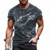 Мужская камуфляжная футболка с камуфляжным 3D принтом, мужская модная футболка с круглым вырезом и коротким рукавом, уличная футболка, спортивная одежда, топы, футболки для фитнеса