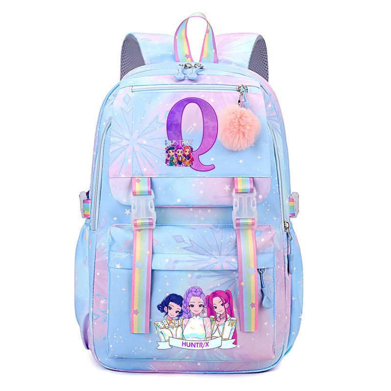 Kpop Demonunter Kids Backpack College Wind Large Capacity Student School Bag