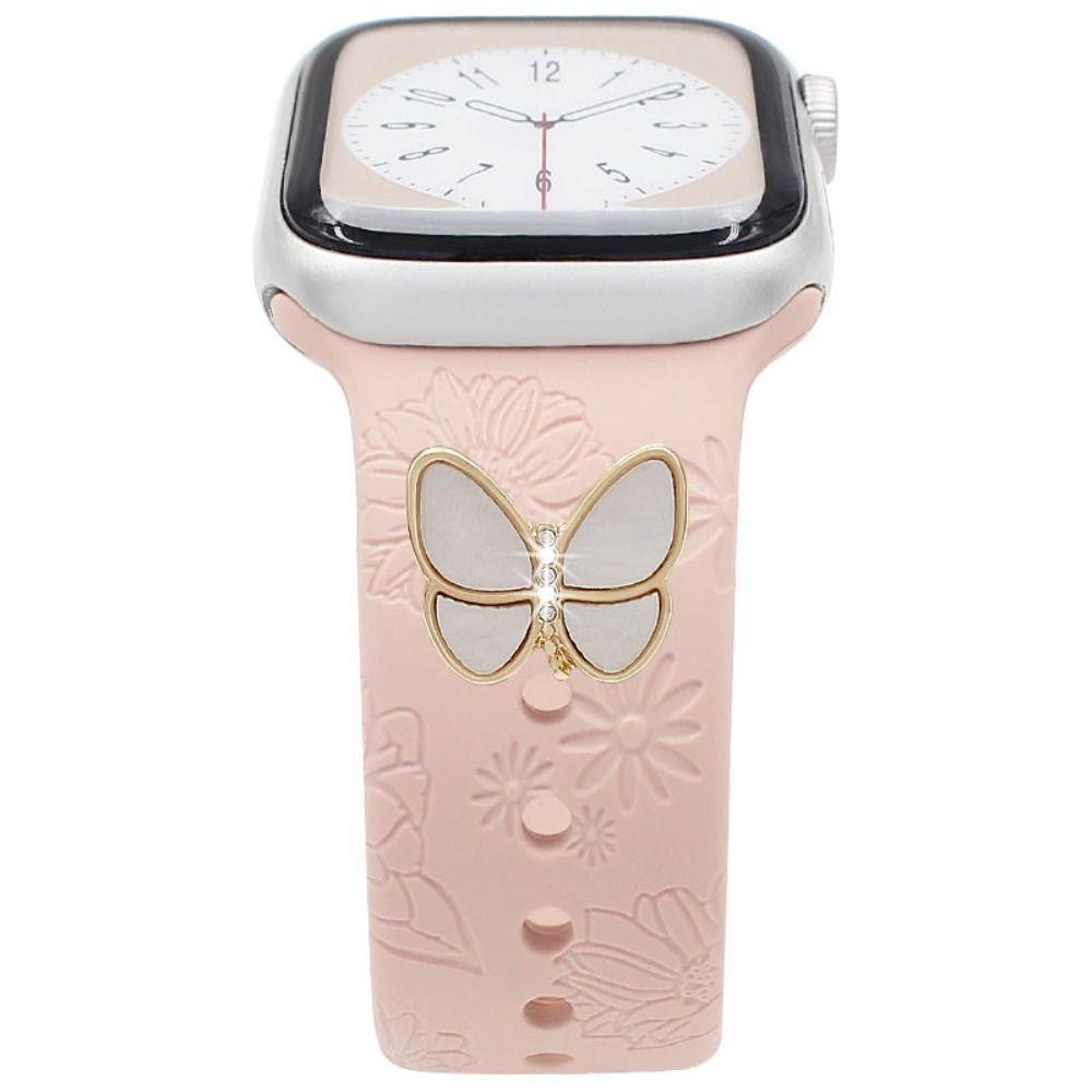 Металлический браслет для часов, украшение, брошь, декоративное кольцо, наручные подвески для аксессуаров для ремешка Iwatch