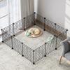 DIY Pet Fence and Nest Durable Pet Playpen Crate Dog Mesh Gate Pets Mesh Gate for Pet Dog