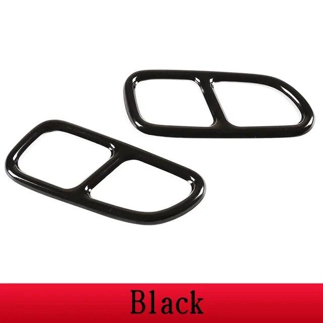 Для Mercedes Benz CLA C117 2013-2016 Нержавеющая сталь автомобильный декор для хвостового горла рамка накладка на выхлопную трубу автомобильные аксессуары