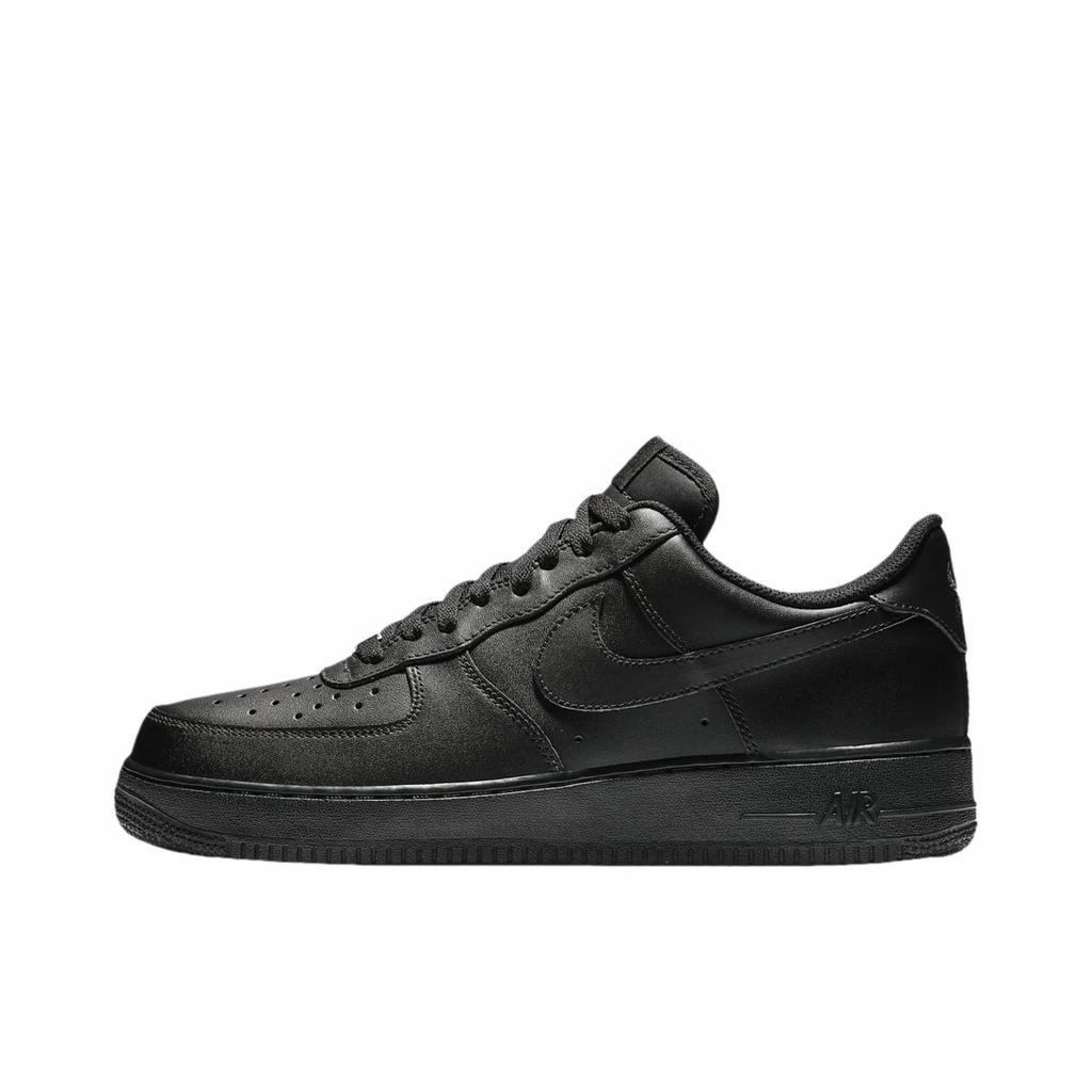 Nike Air Force 1 Stars Warrior Leather Abrasion Resistant Low top Skateboard Shoes Unisex Black White CW2288-001(team1615-)