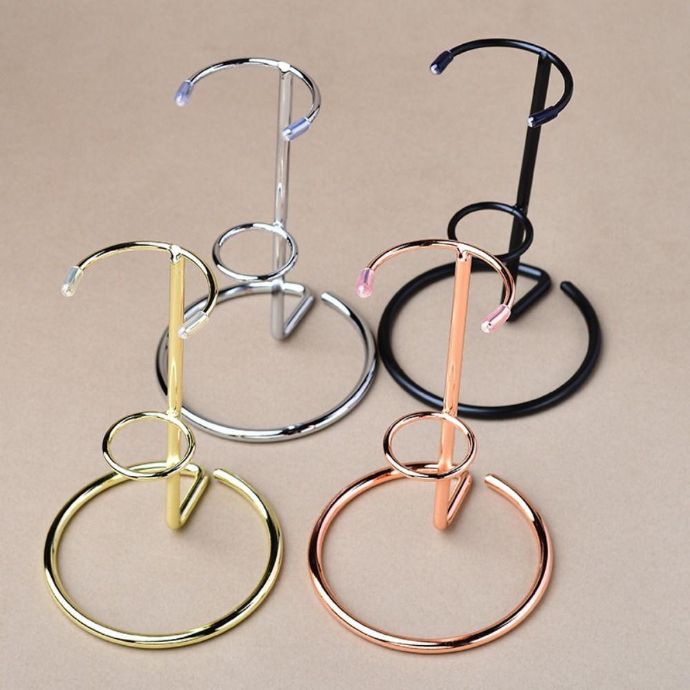 Iron Wand Display Stand Holder Ornament Shelves Pedestal Storage Support for Home Office Decor