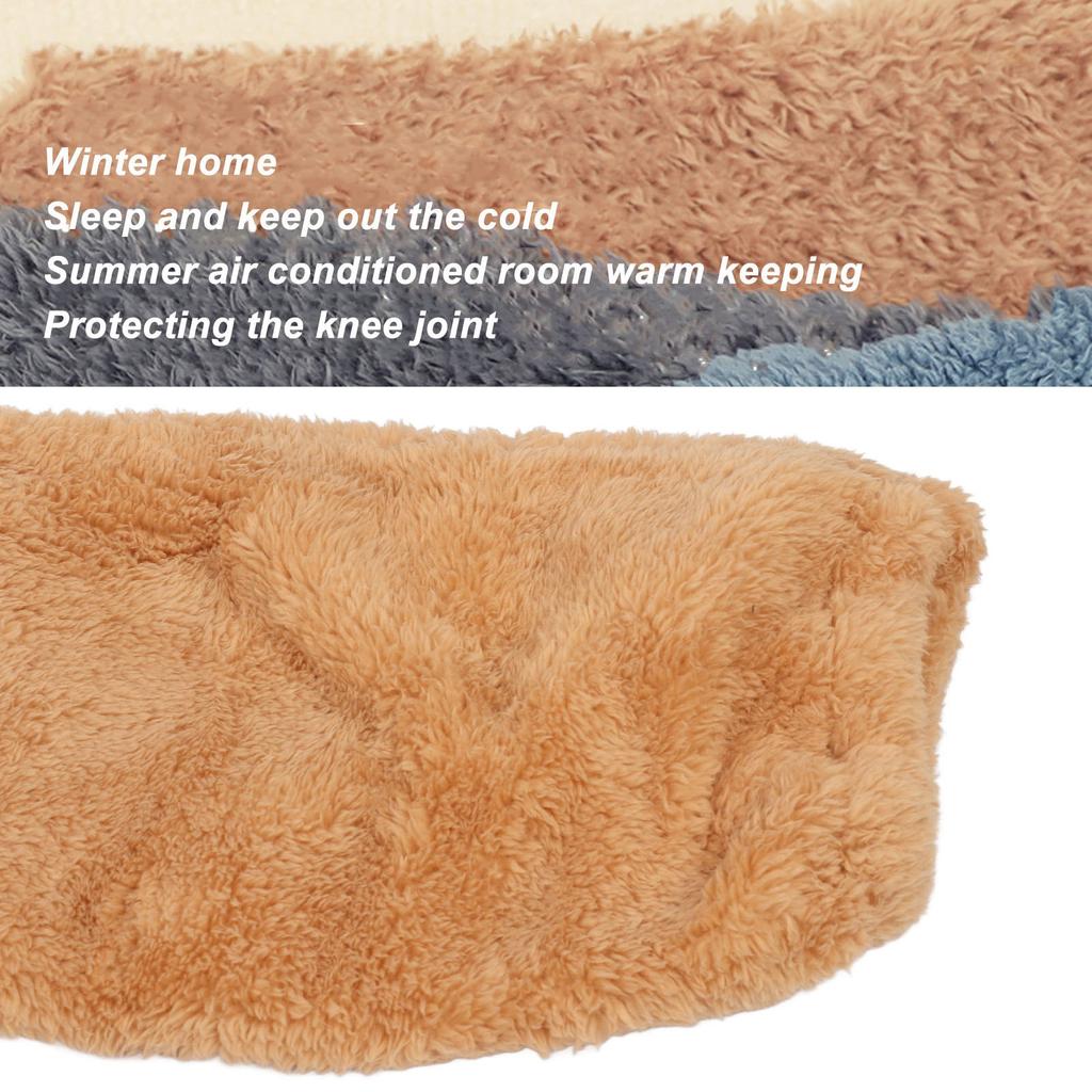 Зимние пушистые носки выше колена для дома, мягкие, толстые, дышащие, плюшевые чулки, гетры