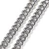 Hip Hop 12mm Alloy Diamond-encrusted Men's Cuban Necklace Street Niche Versatile Jewelry