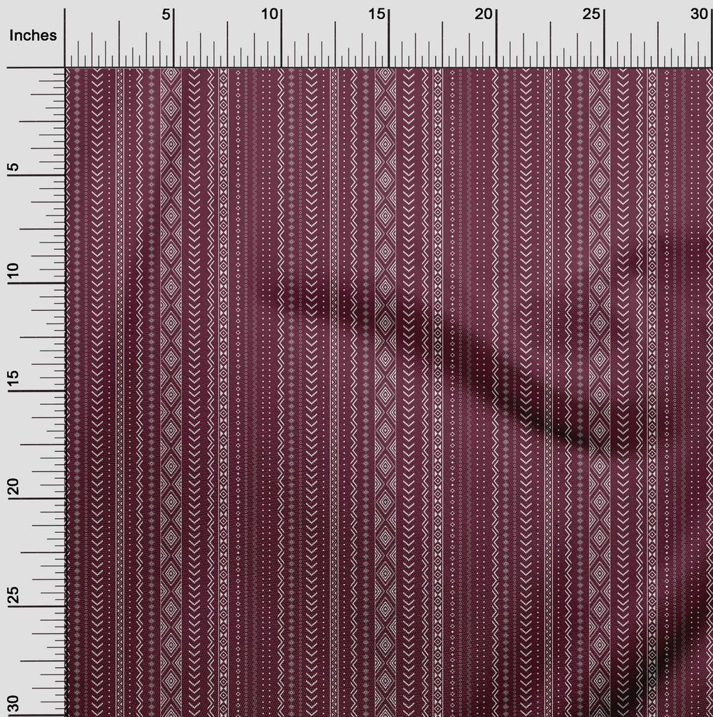 oneOone Ткань Cotton Flex Dark Magenta Tribal Diy для одежды, стеганая ткань с принтом, ткань по ярдам 40 дюймов