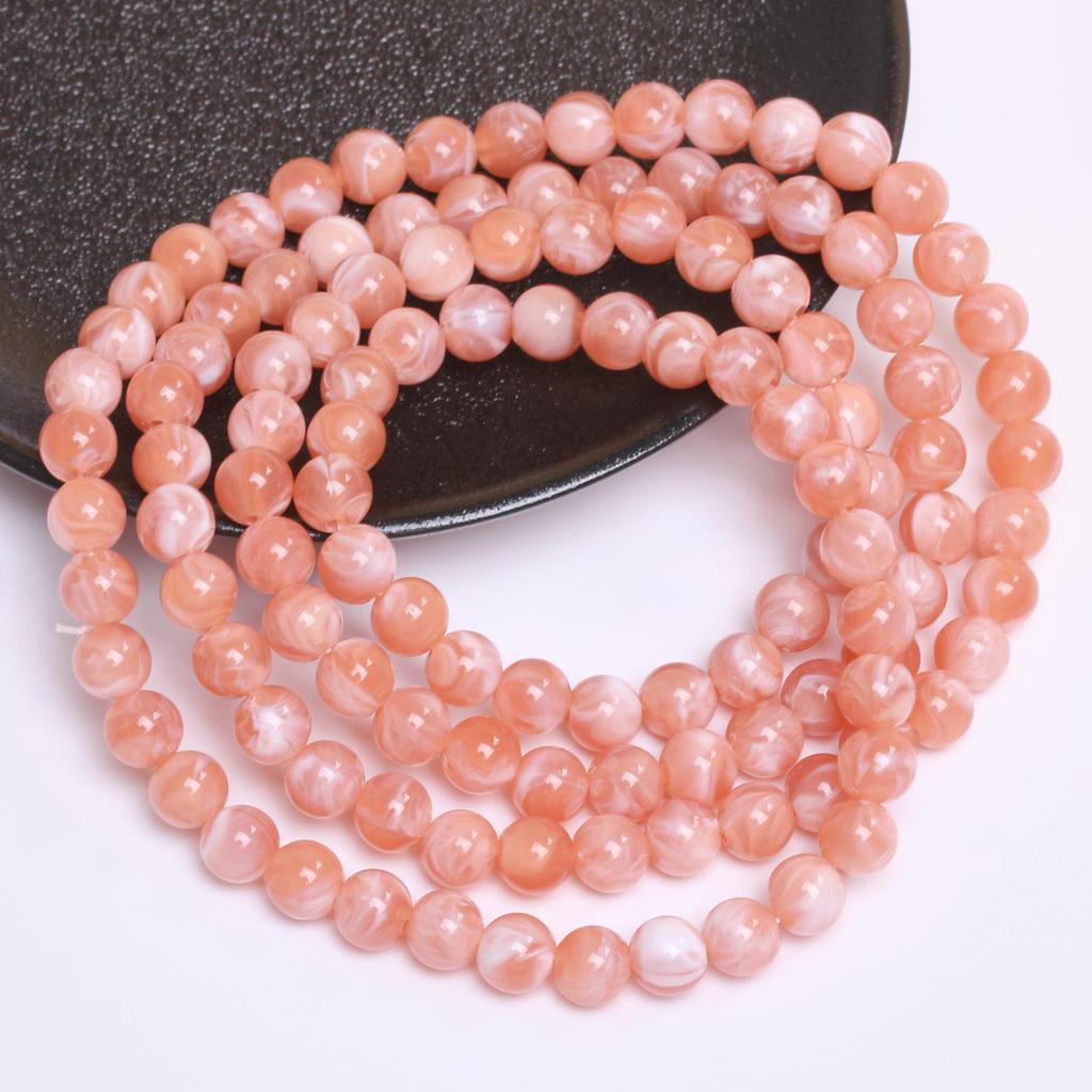 Креативные 30 шт. бисерные аксессуары имитация нефрита камень облака эффект смолы изготовление ювелирных изделий мода ручная работа браслет ожерелье аксессуары круглый 8 мм