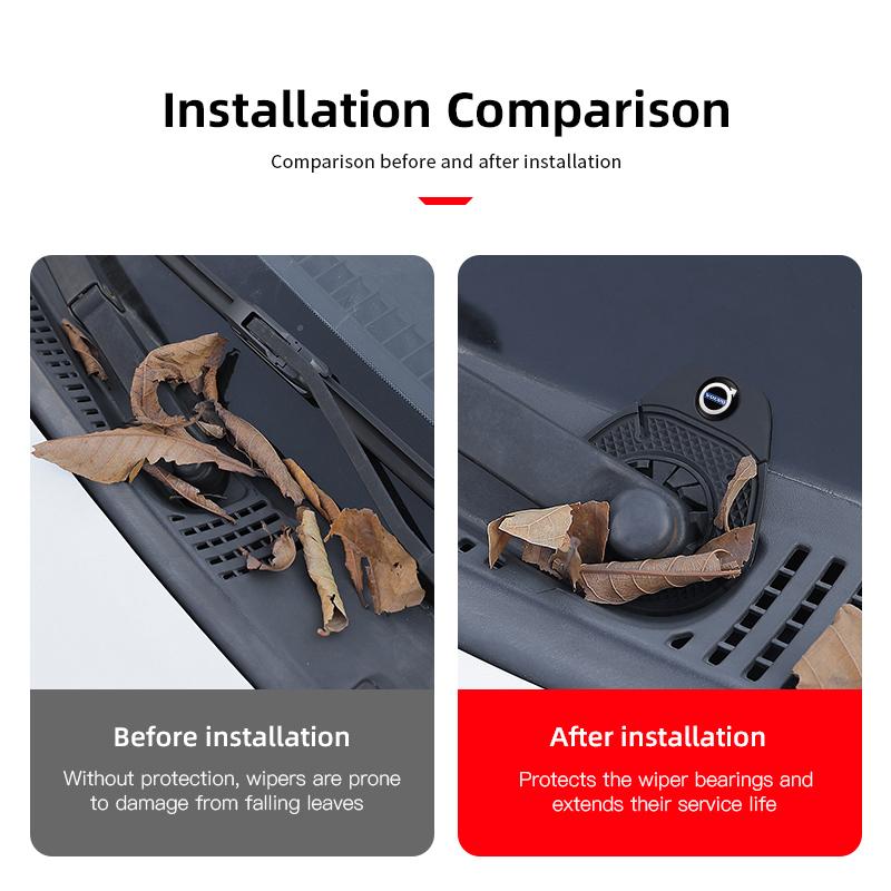 Keychain Car Windshield Wiper Hole Protective Cover Dustproof Bottom Sleeve Prevention Cover Accessorie For Volvo V60 XC90 V50