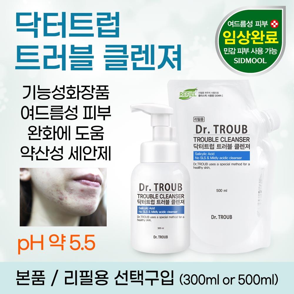 Dr. Troub Trouble Cleanser 300ml / Refill 500ml [Optional Purchase]