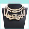 Fashion Metal Multi Layer Weaving Necklace For Womens Trendy Collection Jewelry