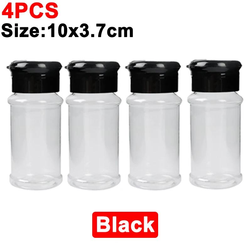 Банки для специй, переносные бутылки-шейкеры для приправ, пластиковые солонки и перечницы, контейнеры для приправ для барбекю, кухонные гаджеты