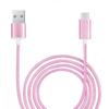 Type C Cable for Samsung Galaxy A14 5G Braided Nylon Fast Sync-Data Transfer - PINK