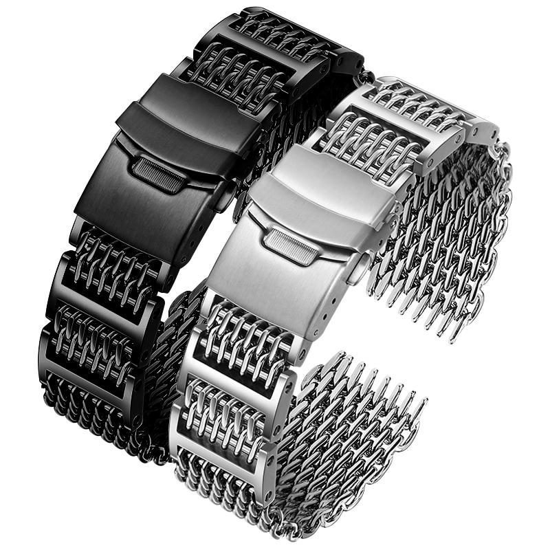 Высококачественный ремешок для часов Seiko Water Ghost Canned Mountain Abalone Металлический ремешок Миланский сетчатый браслет 20 22 24 мм