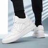 New Style Men Casual Shoes With Hidden Insole Height Increase 6/8/10CM Men Made of Cowhide Trendy Fashionable White Canvas Shoes
