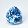 Natural Blue Aquamarine Loose Gemstone 12 ct Pear Cut Flawless for Jewelry Making and Crafts
