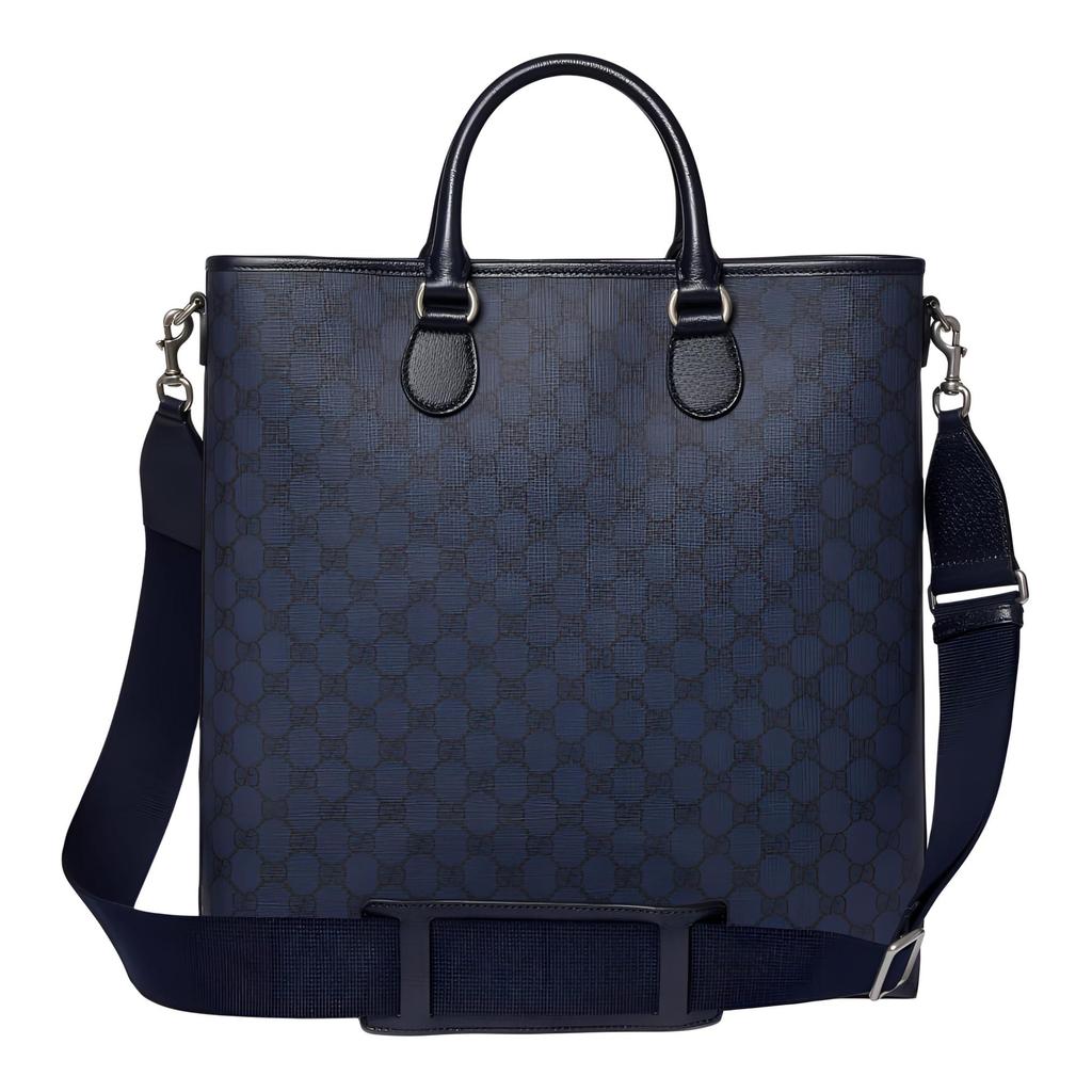 GUCCI Ophidia Supreme Canvas Tote Bag, Shopping Bag, Shoulder Bag, Crossbody Bag, Handbag Medium Men's Dark Blue 792118-FADJK-8458