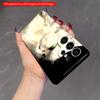 2DFlat Samsung phone case White Fluffy Cat with Green Eyes Phone Case Applicable to Galaxy S23 S24 S25ULTRA S26 A12 A14 A15 A16 A54 A55