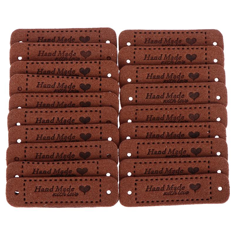 20 шт. бирки ручной работы с любовными этикетками, бирки для одежды, поделки, шитье, 56*15 мм