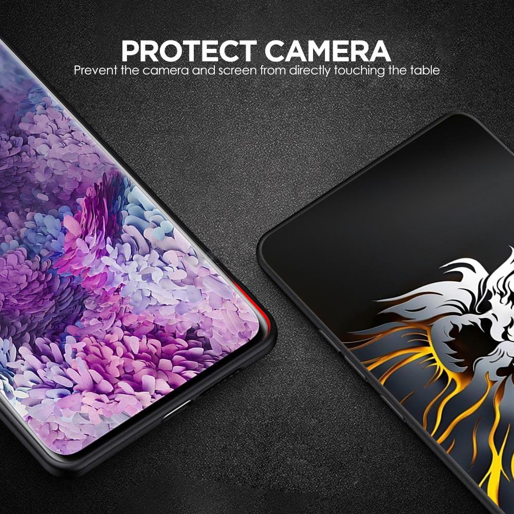 Cross Pattern Bicolor Lion Phone Case for Samsung Galaxy A55 A35 A17 A07 A15 A13 A25 A51 A71 A72 A73 A32 A52 A52S A41 Soft TPU
