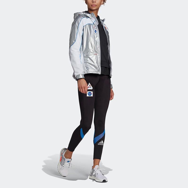 adidas Женские беговые тайтсы Space Techfit, черные GK6990