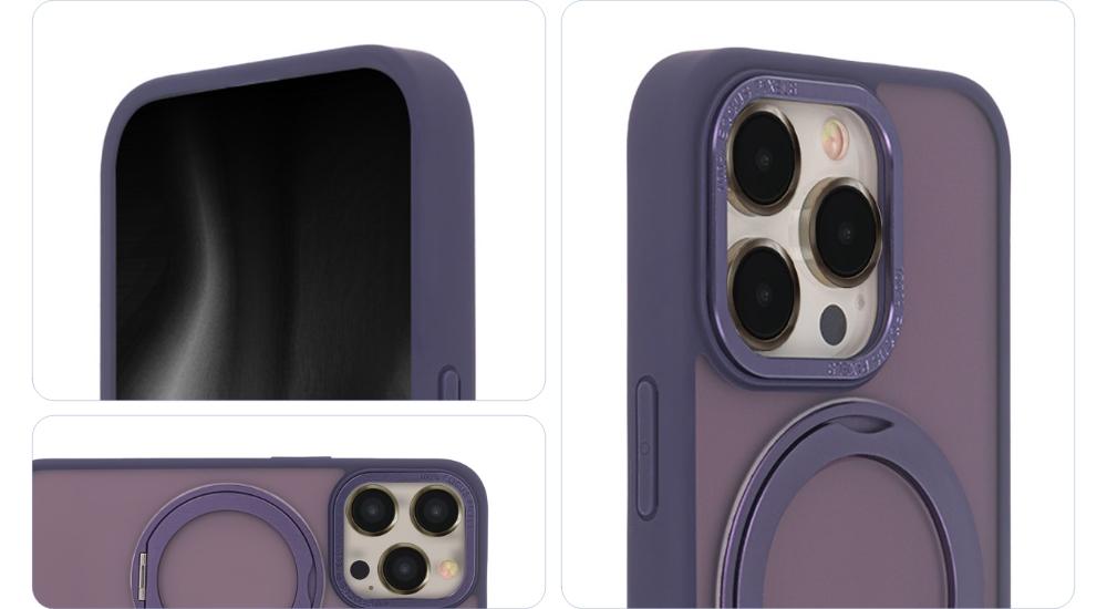 Nakładka Secure Spinning Mag Do Iphone 15 6,1" Fioletowy