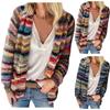 Autumn/winter Women's  Shirts Long Sleeve Cardigan Color Printing  Jacket For Women  Casual Small  Jacket