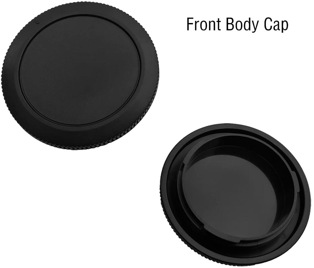 HUIPUXIANG Camera Body Cap Rear Lens Cap Cover for Canon EOS R6 Mark R5 Mark and Other Canon RF Mount and Lens Accessories of & R50, R100, R10, R8,