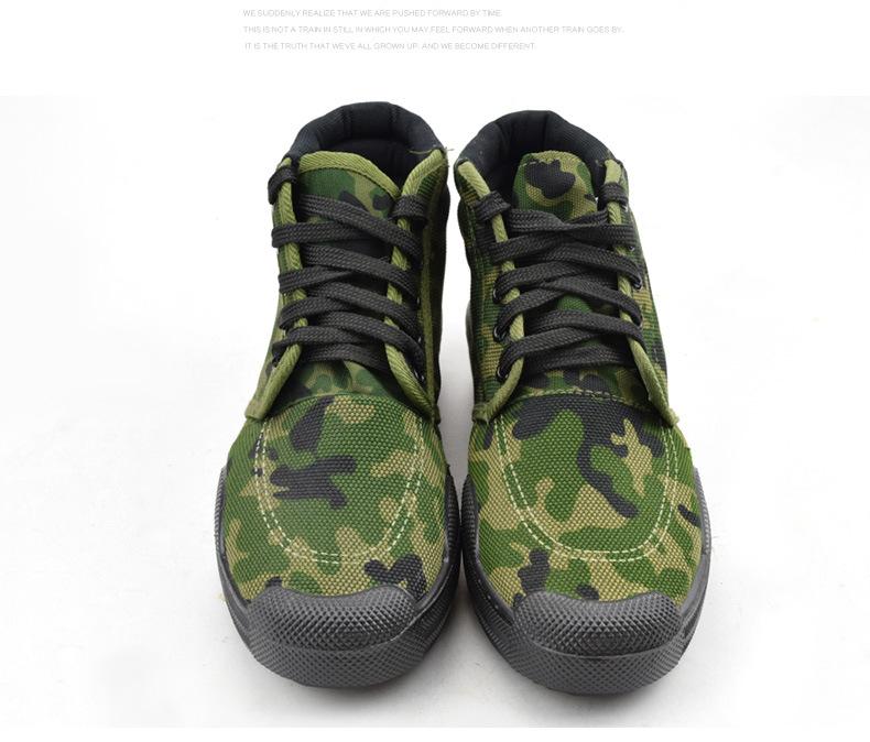 Training Digital Training Shoes High-top Digital Camouflage Liberation Shoes Canvas Shoes Liberation Shoes Labor Insurance Work Shoes